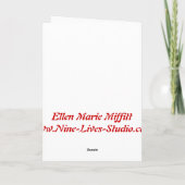 Candy Cane.... Pepermunt, Yum! Feestdagen Kaart (Achterkant)