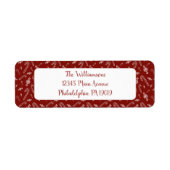 Candy Cane Peppermint Christmas Retouradres Etiket (Voorkant)