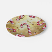 Candy Cane Peppermint Gold Paper Bord (Gekanteld)