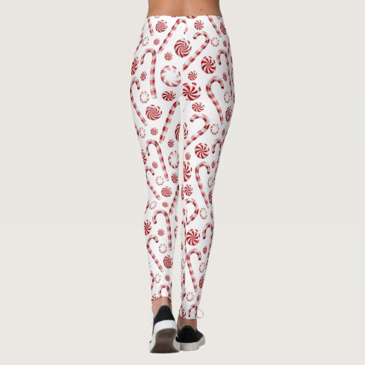 Candy Cane Peppermint Leggings (Achterkant)
