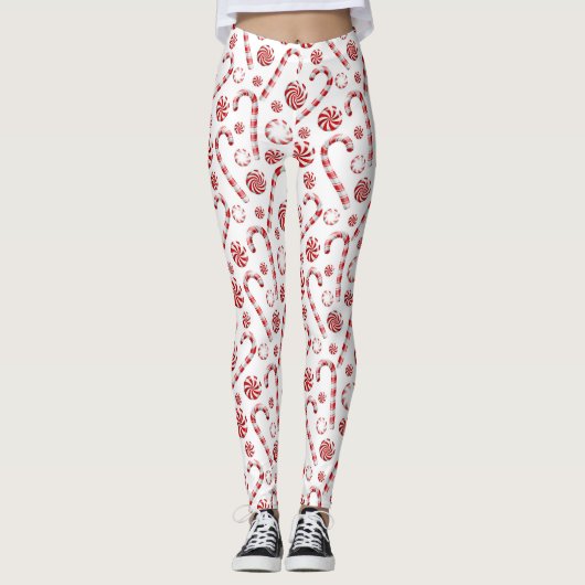 Candy Cane Peppermint Leggings (Voorkant)