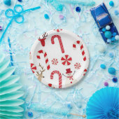 Candy Cane Peppermint Paper Bord (Feest)