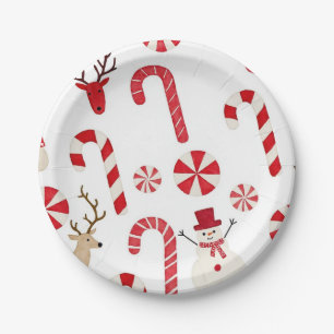 Candy Cane Peppermint Paper Bord