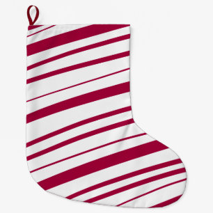 Candy Cane Peppermint Stripe Grote Kerstsok