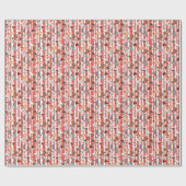 Candy Cane Pet Rattie Kerstmis! Cadeaupapier (Vlak)