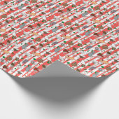 Candy Cane Pet Rattie Kerstmis! Cadeaupapier (Hoek)
