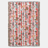 Candy Cane Pet Rattie Kerstmis! Deken (Voorkant Verticaal)