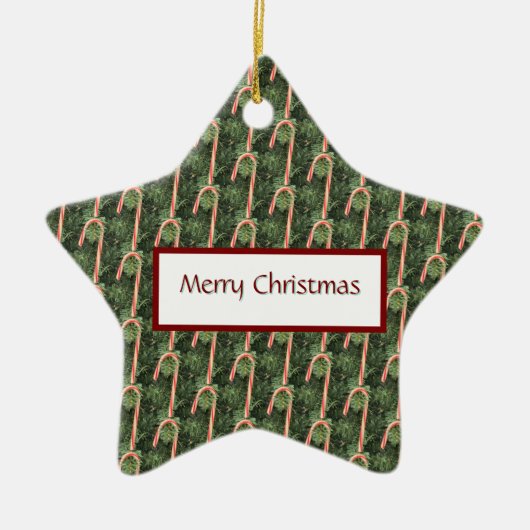 Candy Cane Photo Ornament  (Voorkant)