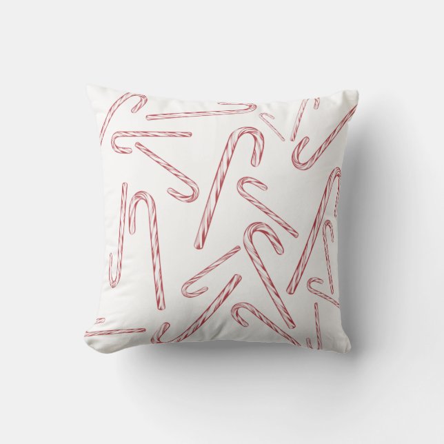 Candy Cane Pillow Kussen (Voorkant)