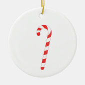 Candy Cane Poem Classic Gift Labels Keramisch Ornament (Voorkant)