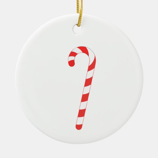 Candy Cane Poem Classic Gift Labels Keramisch Ornament (Voorkant)