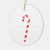 Candy Cane Poem Classic Gift Labels Keramisch Ornament (Links)
