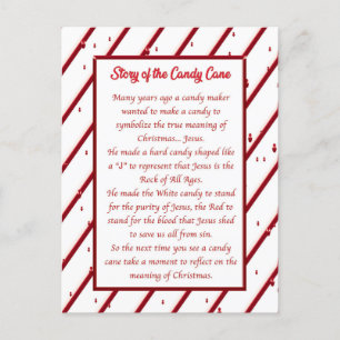 Candy Cane Post Card Briefkaart