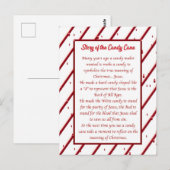 Candy Cane Post Card Briefkaart (Voorkant / Achterkant)