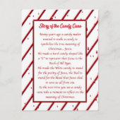 Candy Cane Post Card Briefkaart (Voorkant)
