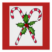 Candy Cane Print Poster (Voorkant)