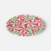 Candy Cane Printed Party Paper Plates Papieren Bordje (Gekanteld)