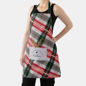 Candy Cane Pset Fake Pocket & Wooden Spoon Whisk Schort (Insitu)