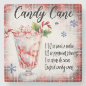 Candy Cane Recept Marmeren Onderzetter (Voorkant)