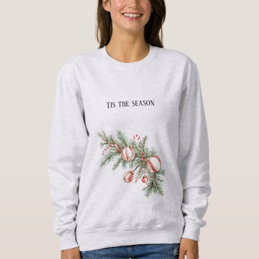 Candy Cane Red Christmas Trui (Voorkant)