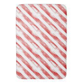 Candy Cane Red Stripes Kerstmis Badmat (Voorkant Verticaal)