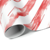 Candy Cane Red Stripes Kerstmis Cadeaupapier (Rol Hoek)