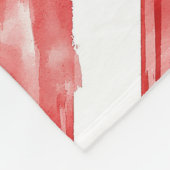 Candy Cane Red Stripes Kerstmis Fleece Deken (Hoek)