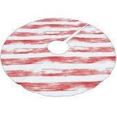 Candy Cane Red Stripes Kerstmis Kerstboom Rok (Gekanteld)