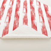 Candy Cane Red Stripes Kerstmis Sherpa Deken (3/4)