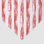 Candy Cane Red Stripes Kerstmis Tissuepapier (Detail)