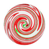 Candy Cane Red White Festive Swirl Snijplank (Voorkant)