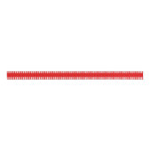 Candy Cane Red White Striped Edge Grosgrain Lint (Voorkant)