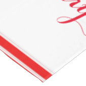 Candy Cane Red & White Striped Merry Kerstmis Tafelkleed (Gekanteld)