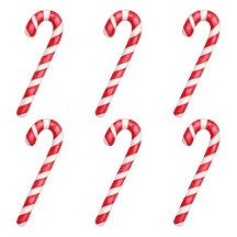 Candy cane red white stripes on pink watercolor