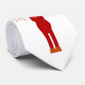 Candy Cane Reindeer Stropdas (Opgerold)