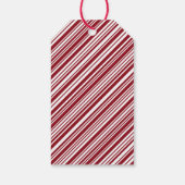 Candy Cane Retro Cadeaulabel (Achterkant)