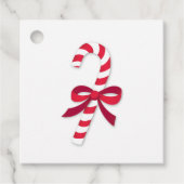Candy Cane Ribbon Classic Illustration Bedankjes Labels (Voorkant)