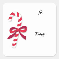 Candy Cane Ribbon Classic Illustration