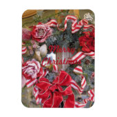 Candy Cane Ribbon Magneet (Verticaal)