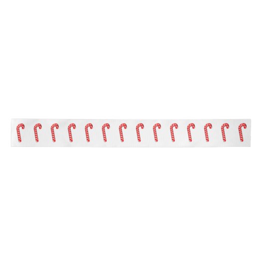Candy Cane Ribbon Satijnen Lint (Voorkant)