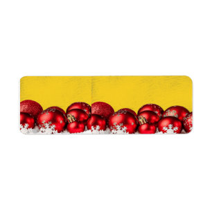 Candy Cane Rode kerstballen Etiket