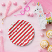 Candy Cane rode strepen Papieren Bordje (Feest)
