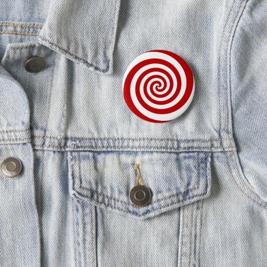 Candy Cane Ronde Button 5,7 Cm (In situ)