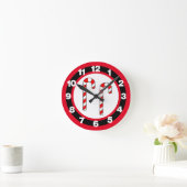 Candy Cane Ronde Klok (Huis)