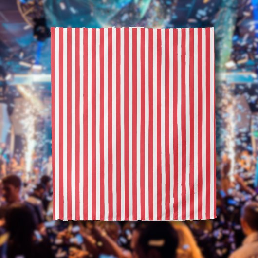 Candy Cane Rood en Wit Eenvoudig Horizontaal Gestr Wandkleed