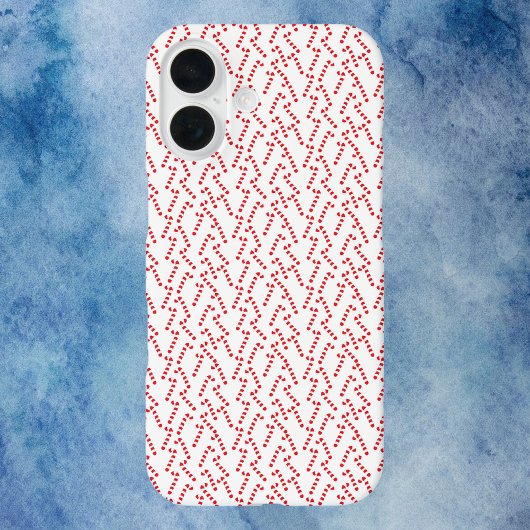 Candy Cane rood en wit patroon Case-Mate iPhone Case