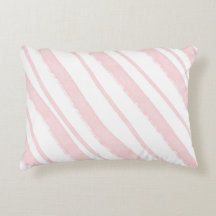 Candy Cane Roze Blush Gestreepte Waterverf