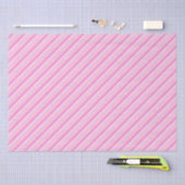 Candy Cane Roze en Witte Kerst Patroon Tissuepapier (Craft)