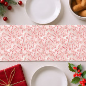 Candy Cane roze Kerstmis Korte Tafelloper
