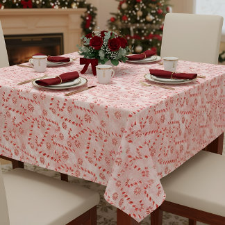 Candy Cane roze Kerstmis Tafelkleed